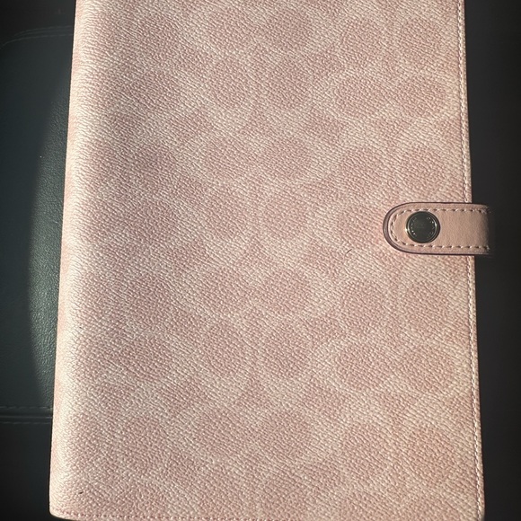 Coach Powder Pink Signature Notebook - Picture 2 of 3